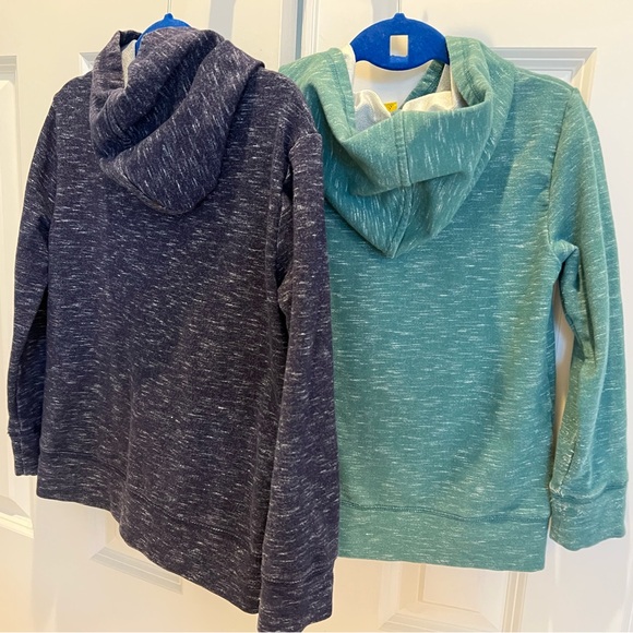 Rumi and Ryder boys’ small(6-7) Classic Textured Pullover Hoodies (navy),(green) - Picture 3 of 4